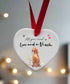Love and a Vizsla Ceramic Heart